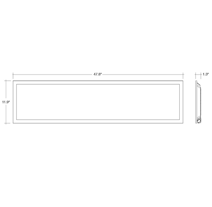 1x4 LED Panel: BackLit Line, 12W/17W/22W/27W/32W, 5CCT, 120-277V - White