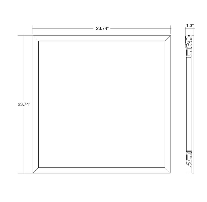 2x2 LED Panel: BackLit Line, 12W/17W/22W/27W/32W, 5CCT, 120-277V - White