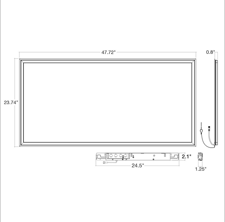 Arcy-Line: 2X2 LED Frame Panels, 24W/32W/45W, 3CCT, 120V-277V - White