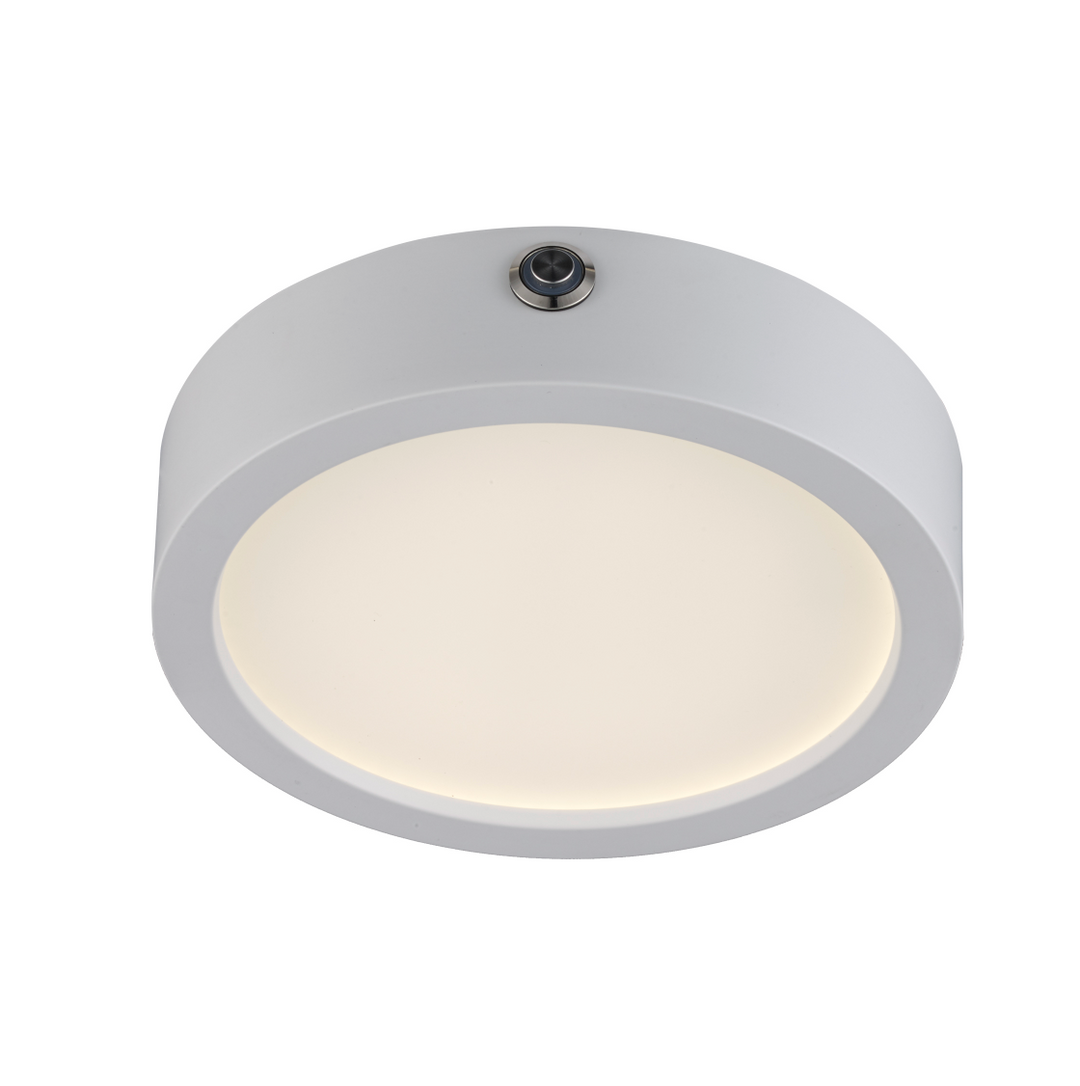7" EMERGENCY LED DISK-17 WATT EDGE LIT-WH