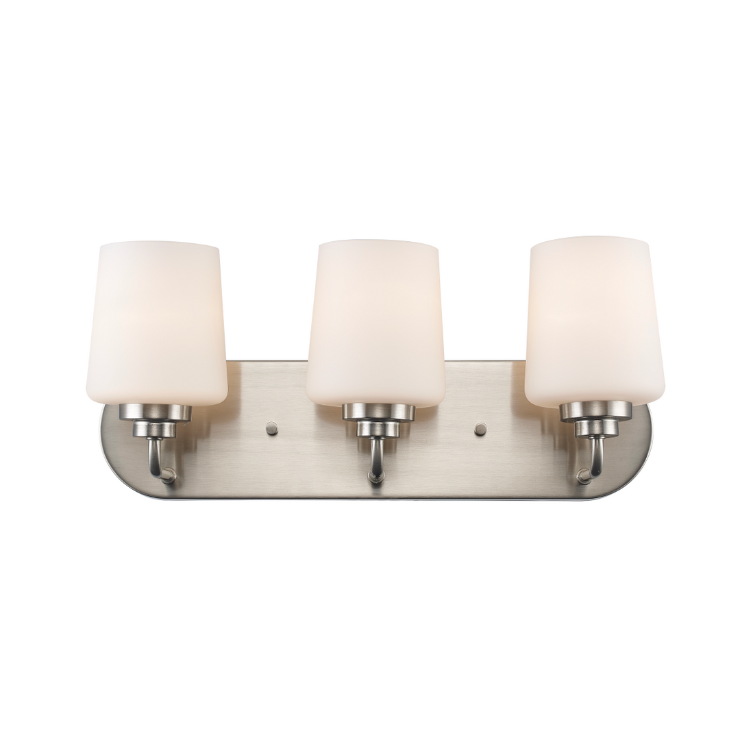 3LT VANITY SLEEK MDRN METAL-BN