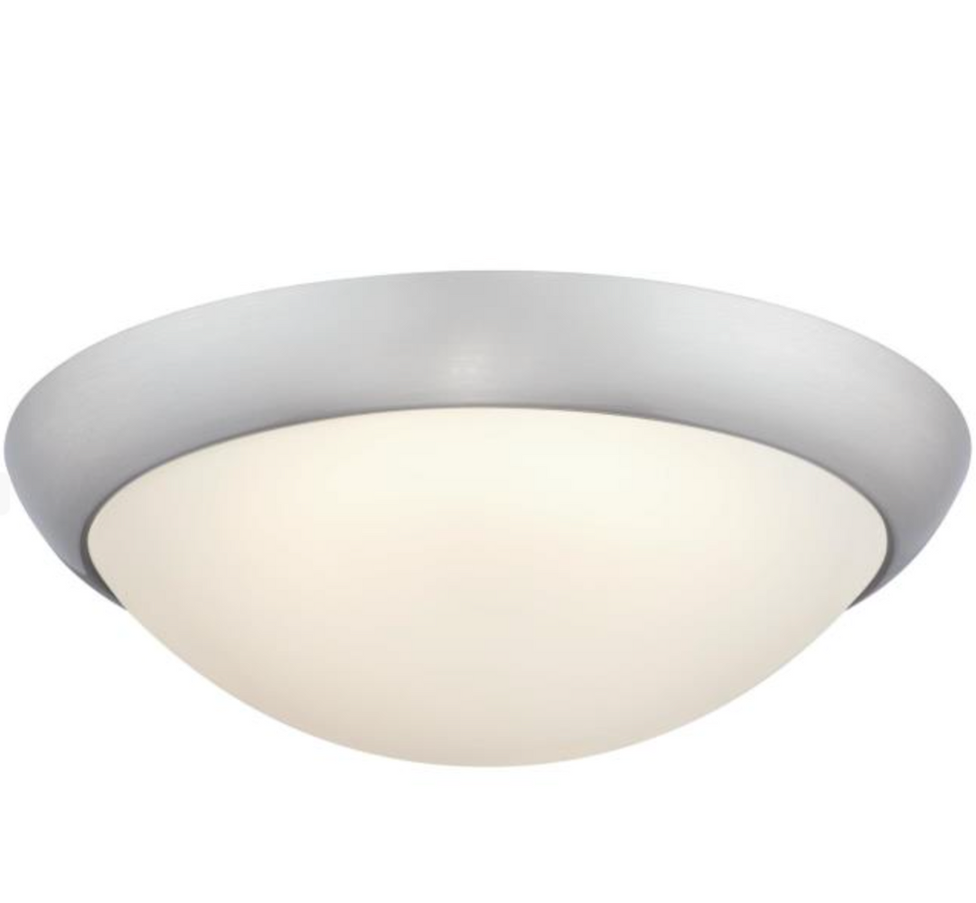 Westinghouse Redbank 11-Inch 14W LED Flush Mount - Brushed Nickel