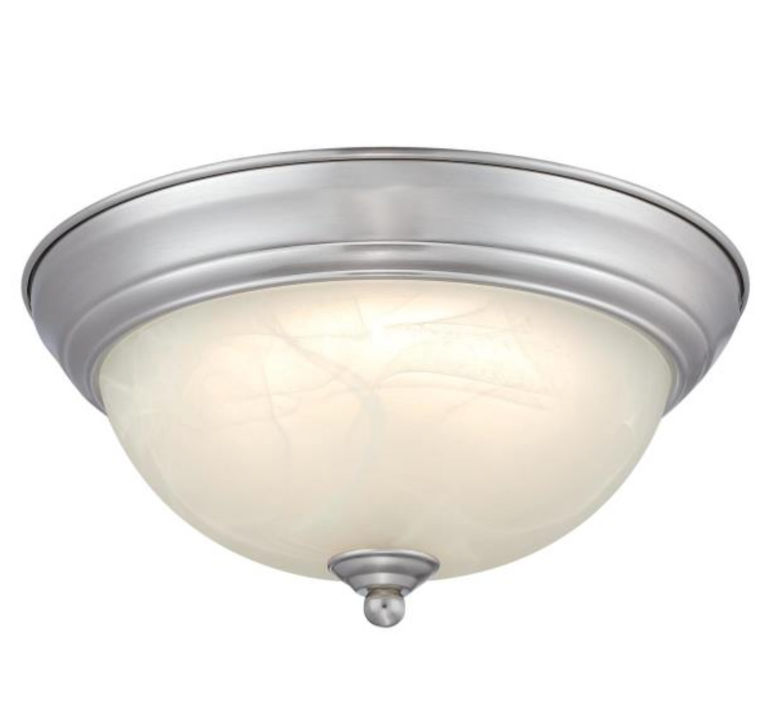 Westinghouse Dubrow 11-Inch 14W LED Flush Mount - Brushed Nickel