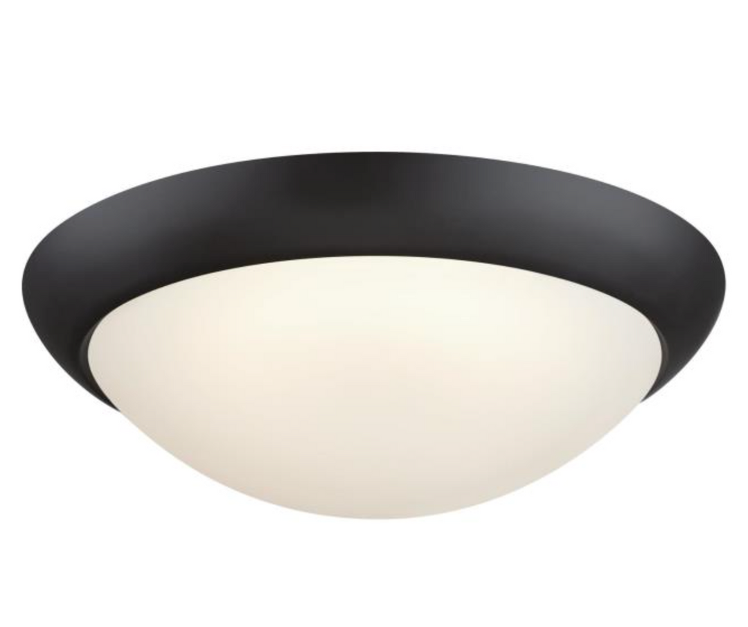 Westinghouse Redbank 11-Inch 14W LED Flush Mount - Black-Bronze