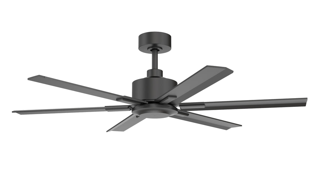 Rayne 52" Wet-Rated Ceiling Fan with DC Motor and Remote Control - Black | F-1066 BK