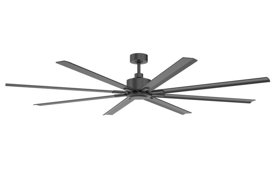 Rayne 84" Wet-Rated Ceiling Fan with DC Motor and Remote Control - Black | F-1068-84 BK