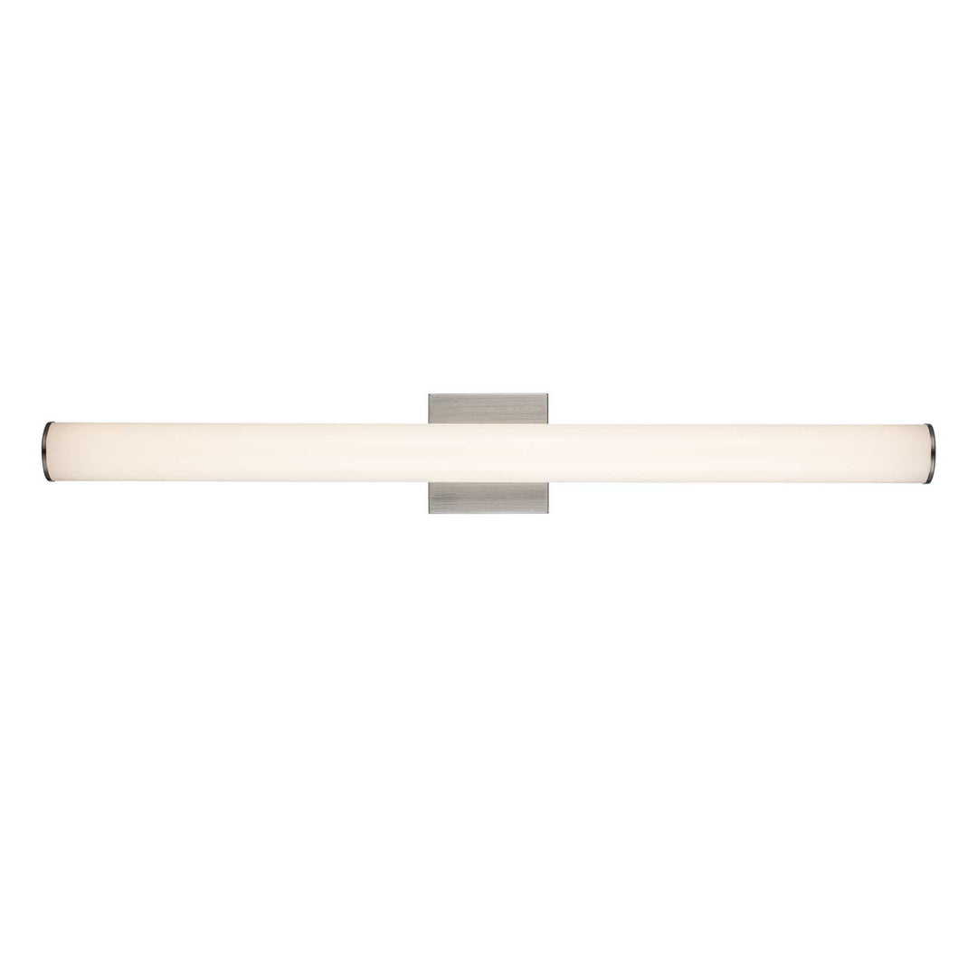 LED Cylandrical Vanity Bar Linear Frosted - Brushed Nickel