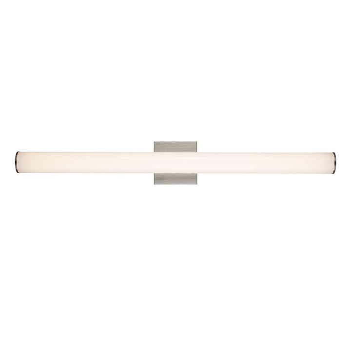 LED Cylandrical Vanity Bar Linear Frosted - Brushed Nickel