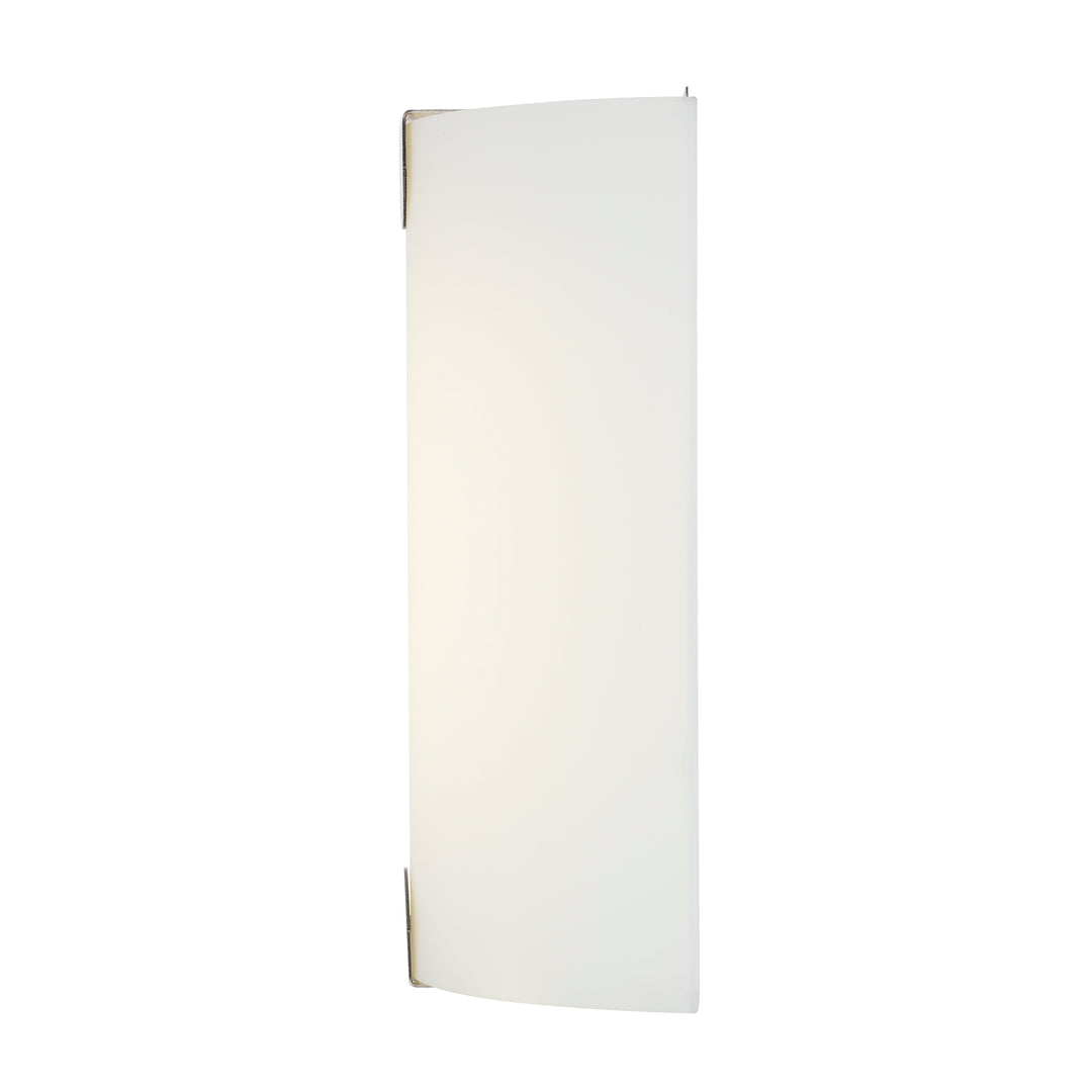 Zorand 12" LED Wall Sconce with White Frosted Glass - Brushed Nickel | LED-22970 BN