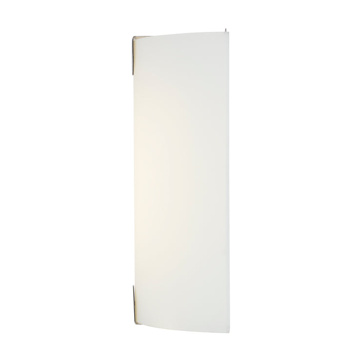 Zorand 12" LED Wall Sconce with White Frosted Glass - Brushed Nickel | LED-22970 BN