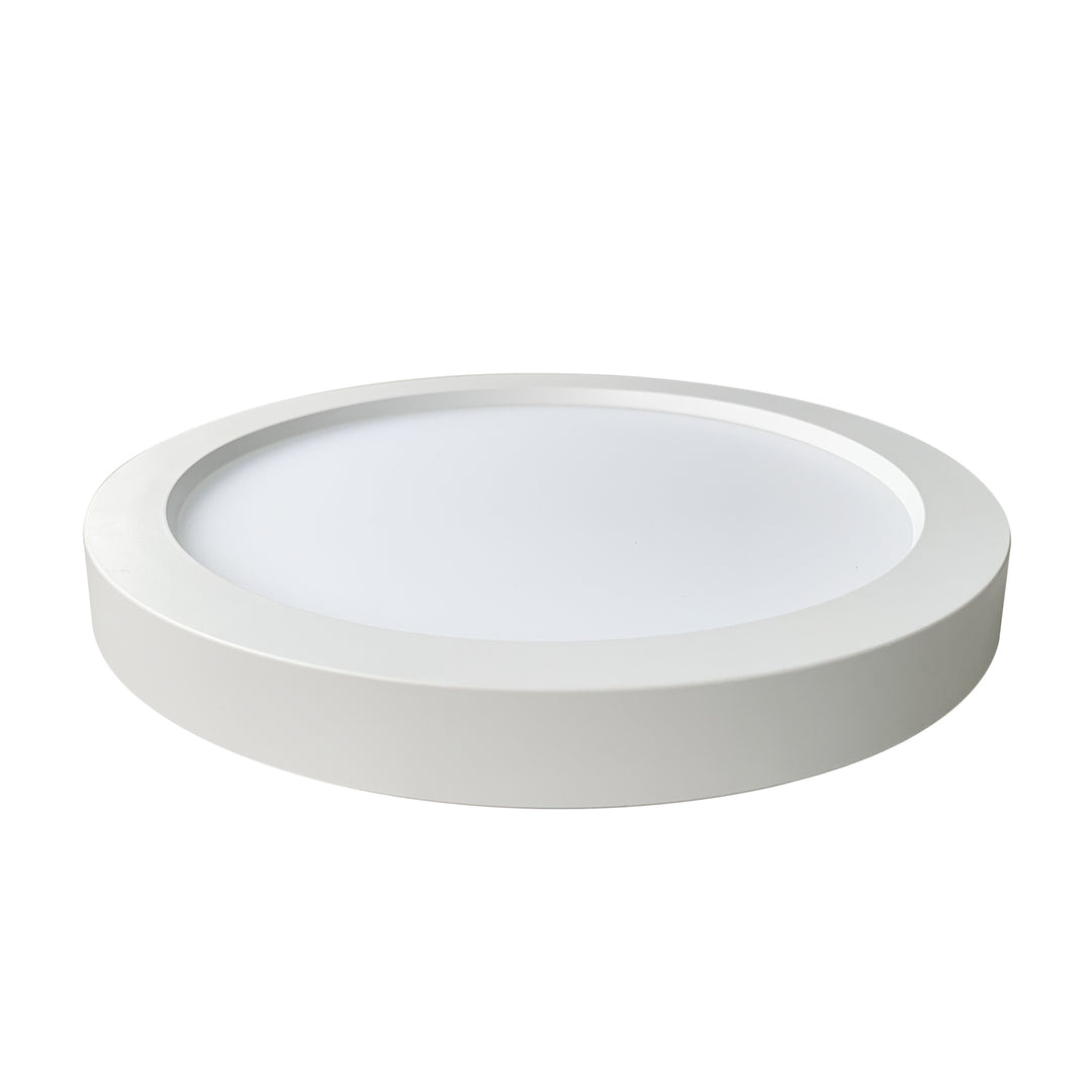 Palomino Collection 11-In. Modern Flush Mount Dimmable LED Ceiling Light - White