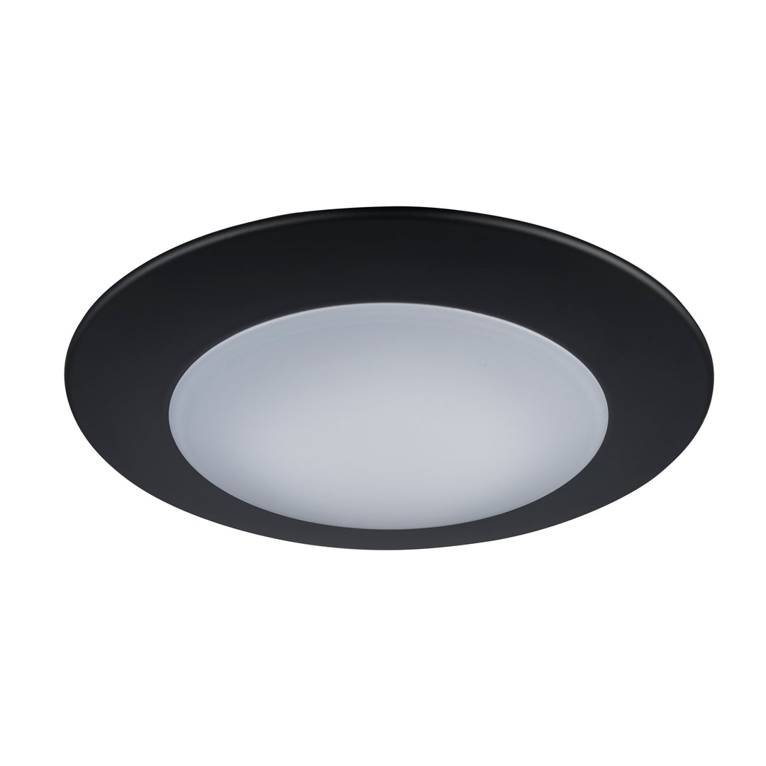 Palomino Collection Modern Flush Mount Dimmable Light, Color Temp Changing CC - Black