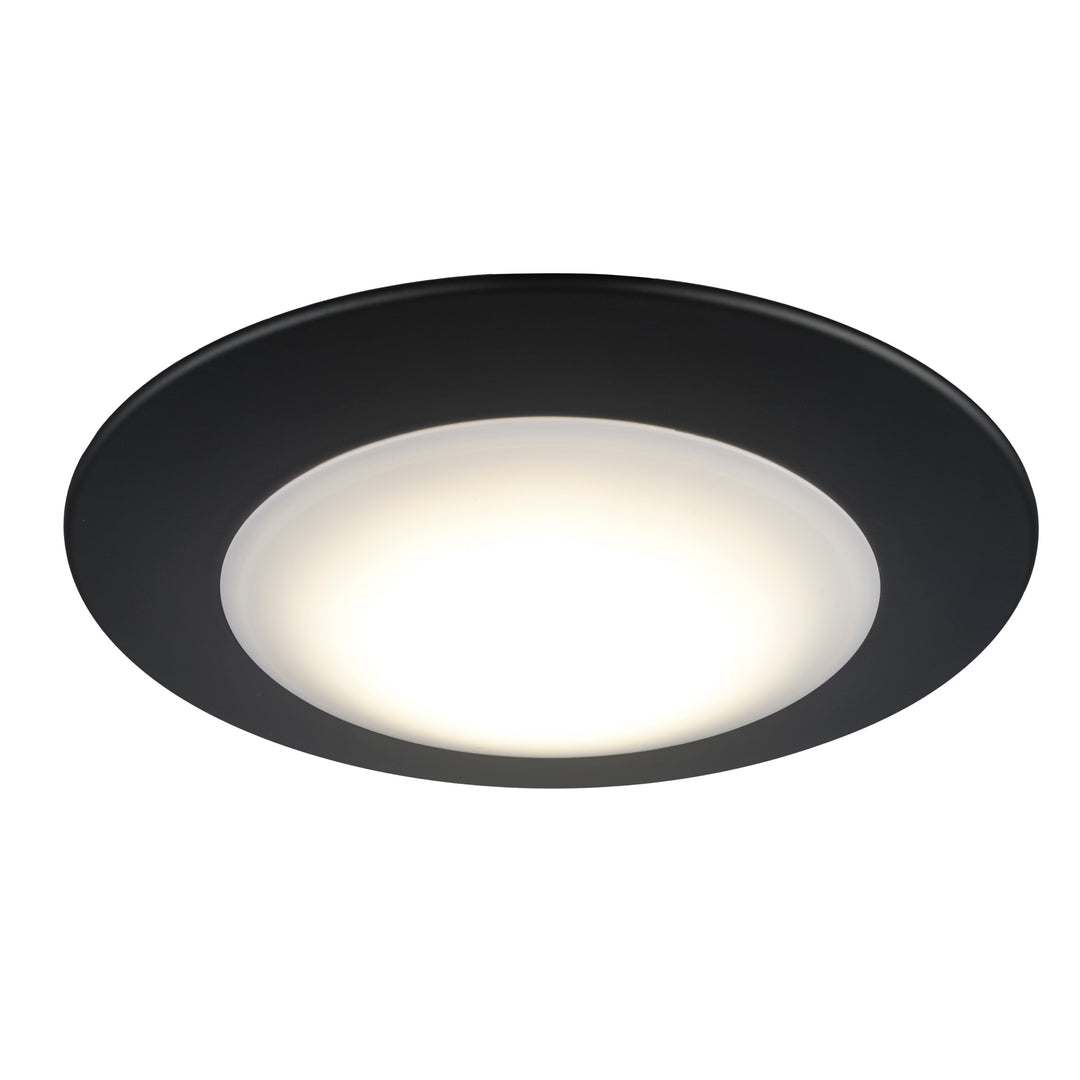 Palomino Collection Modern Flush Mount Dimmable Light, Color Temp Changing CC - Black