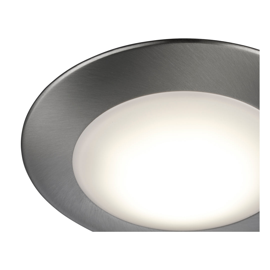 Palomino Collection Modern Flush Mount Dimmable Light, Color Temp Changing CC - Brushed Nickel