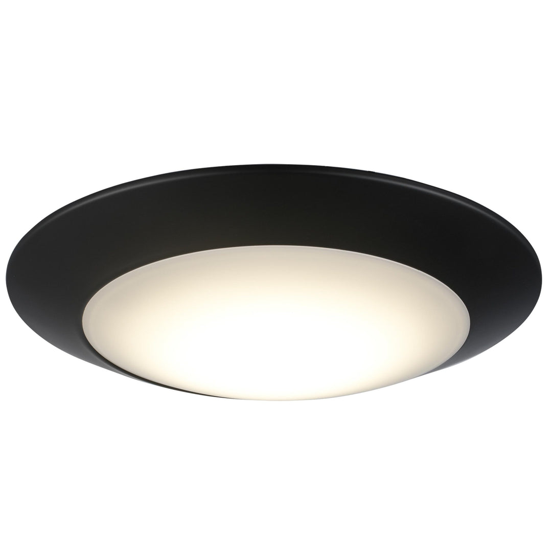 Karis Low-Profile Flush Mount Slim Disc - Black