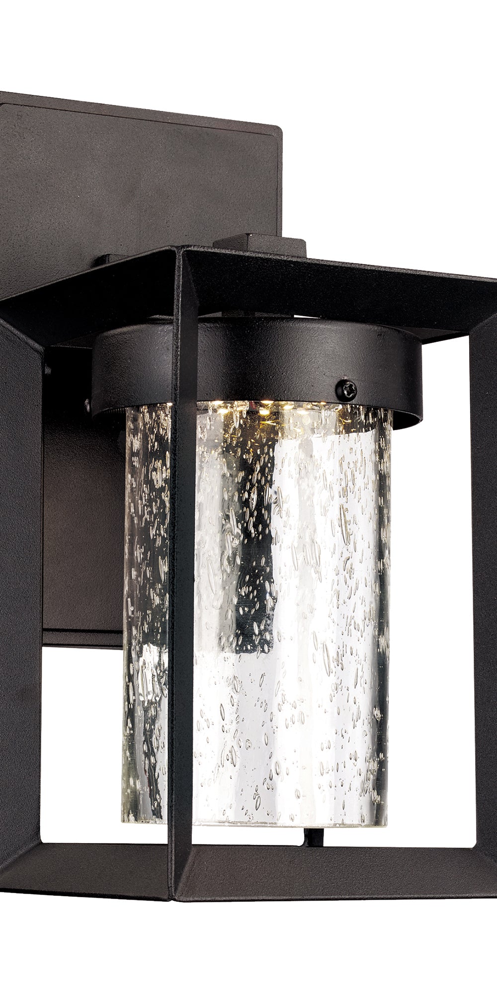 Taylor 10" Wall Lantern with Integrated LED Light - Black