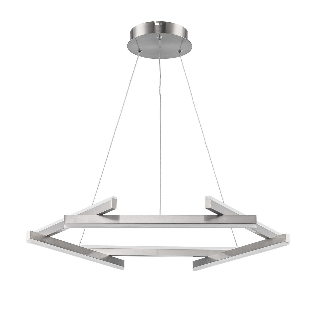 LED Celstia Modern Chandelier - Brushed Nickel