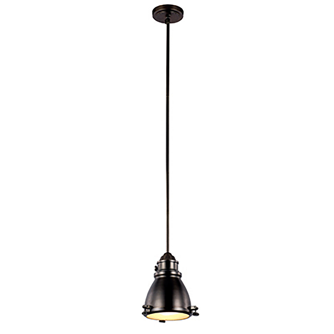 1 - Light 7" Retro Indust  - Weathered Bronze