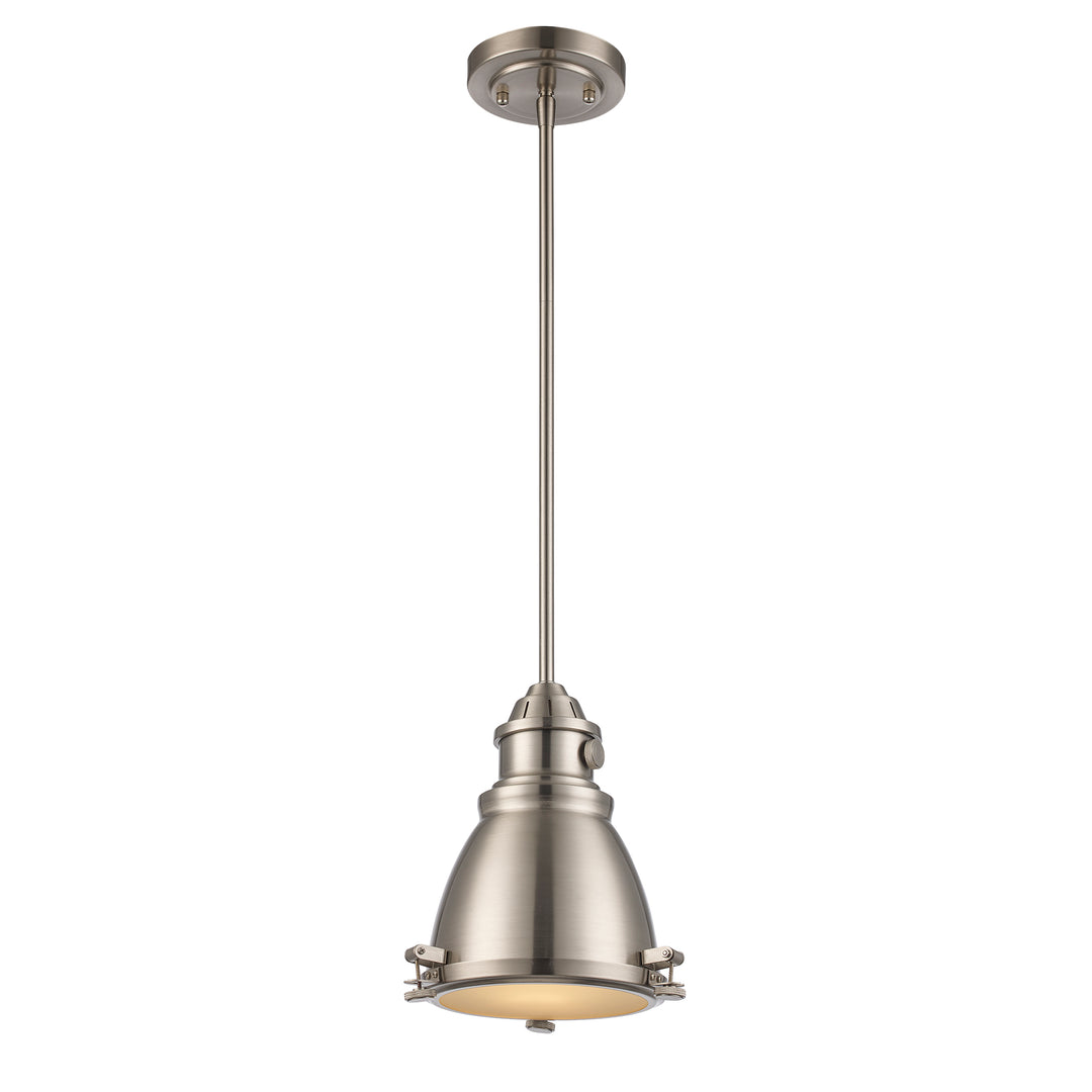 1 - Light 7" Retro Indust  - Brushed Nickel