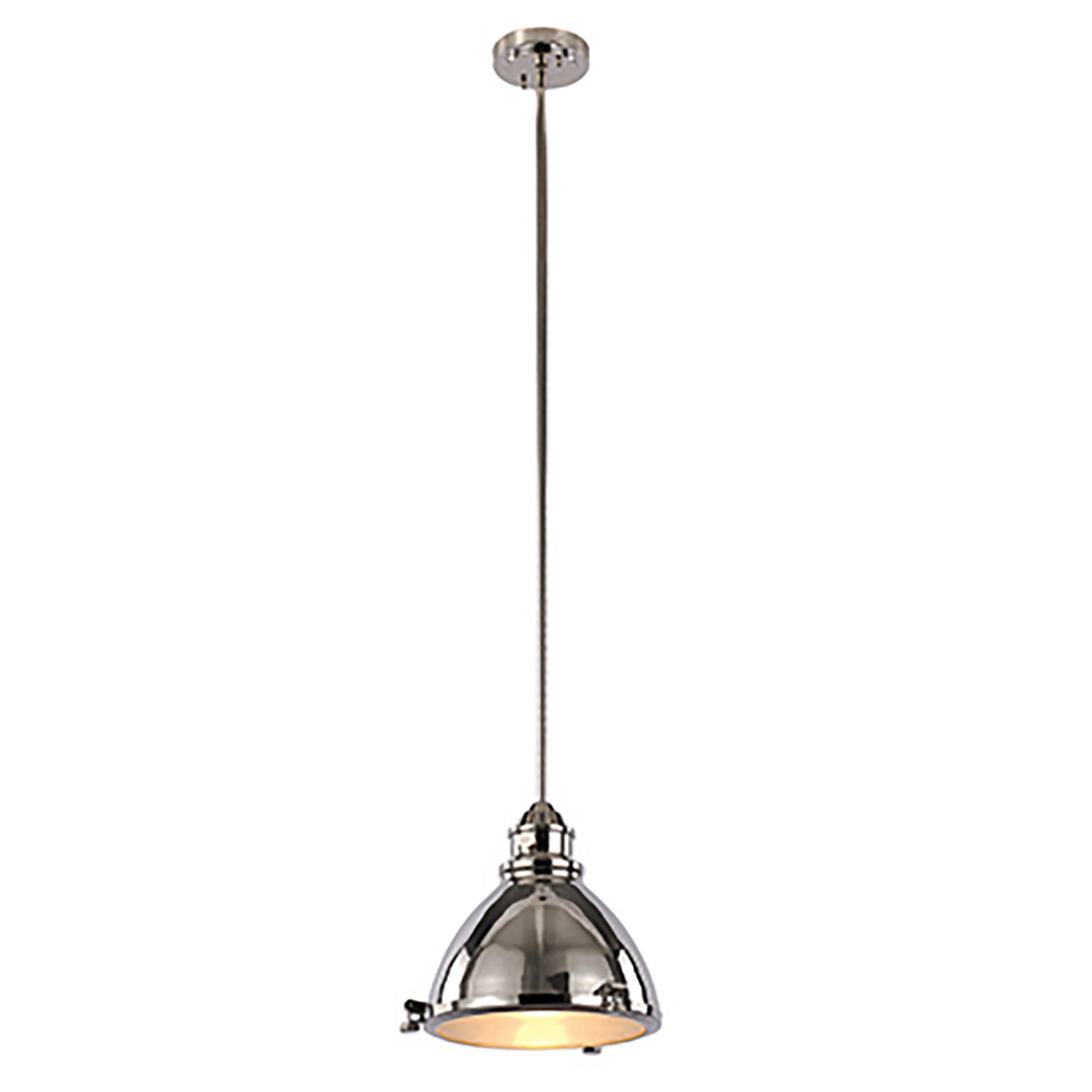 1 - Light 13" Retro Indust - Polished Nickel