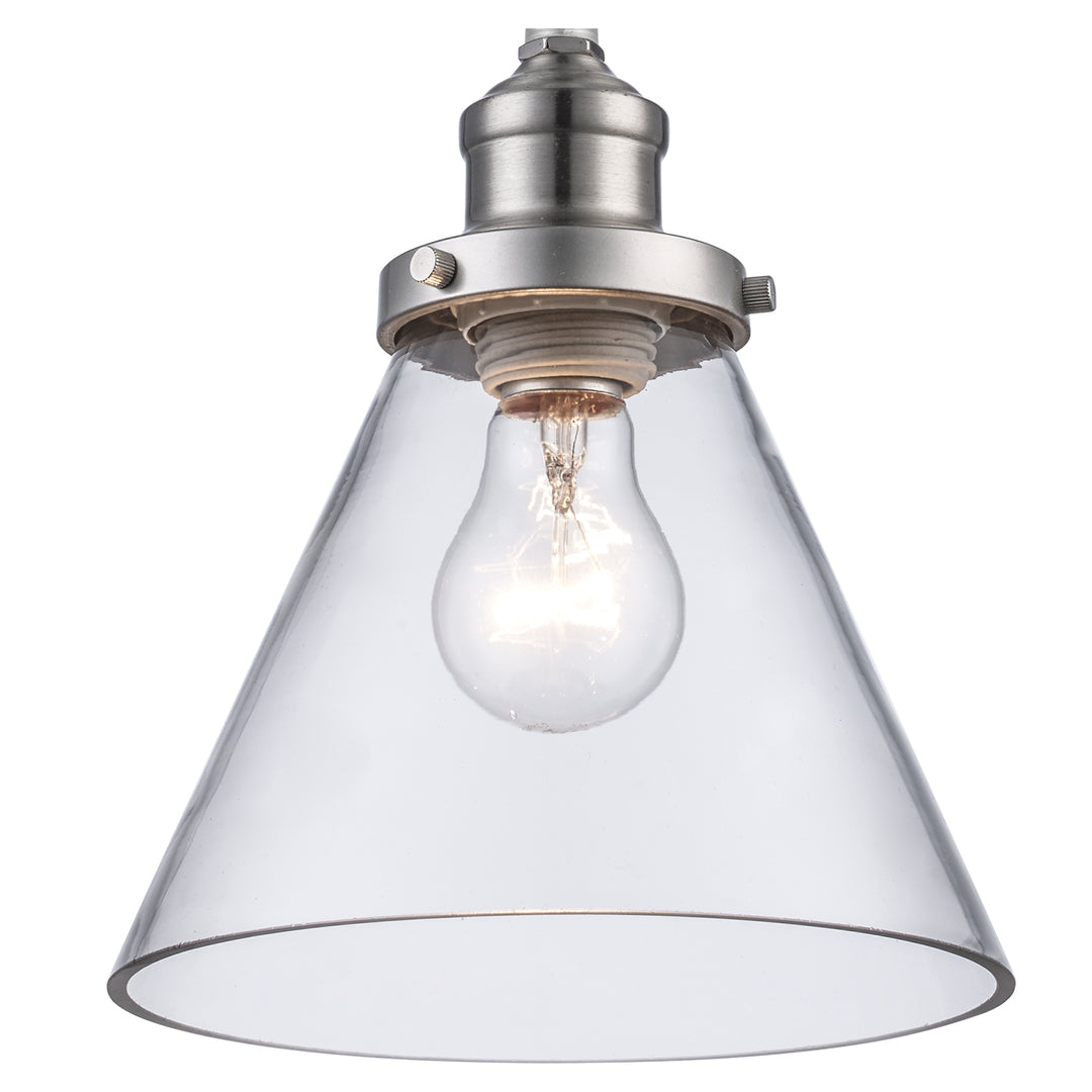 Jenny Single Light 7-1/2" Wide Mini Edison Bulb - Brushed Nickel