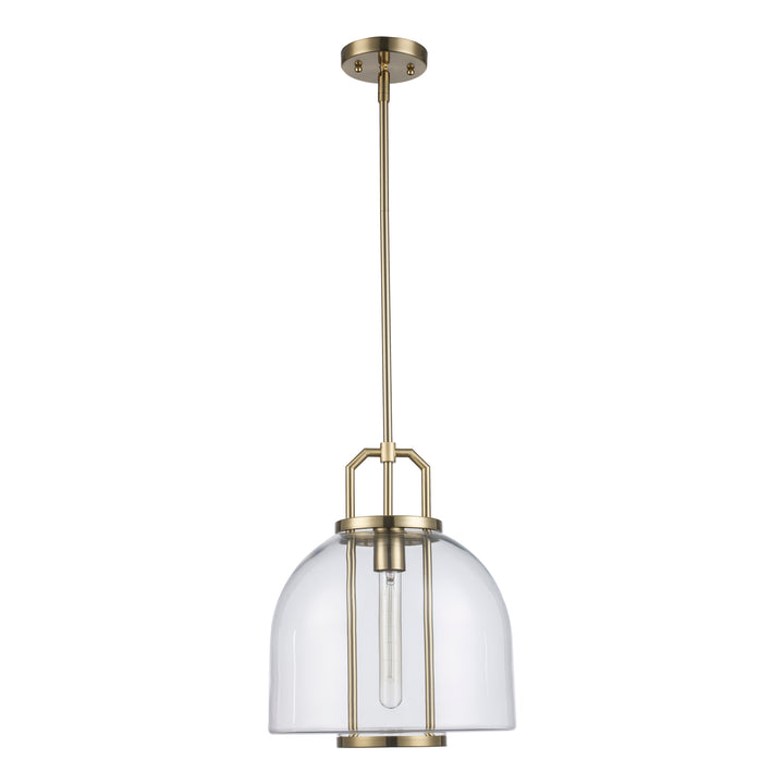 River 1-Light  with Glass Shade - Antique Gold