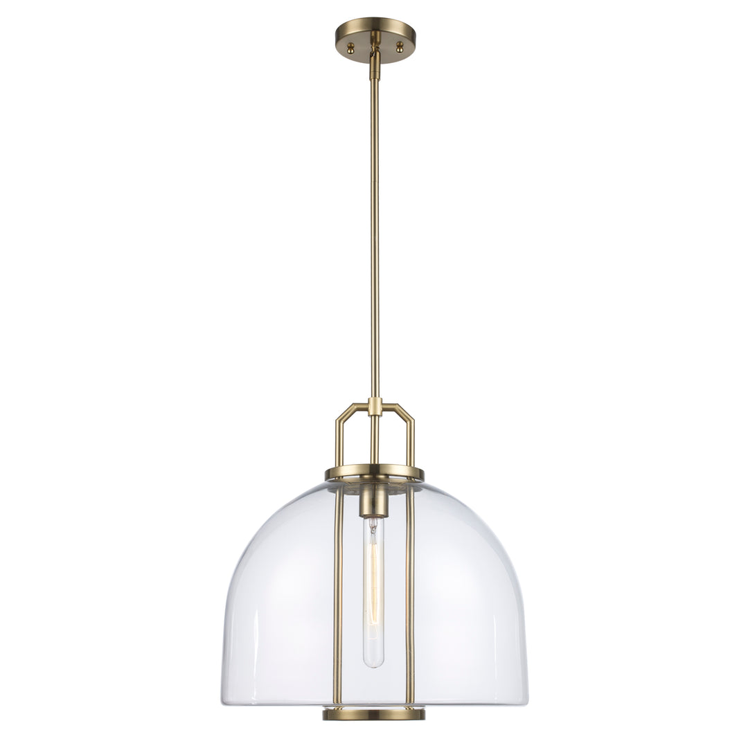 River 1-Light  with Glass Shade - Antique Gold