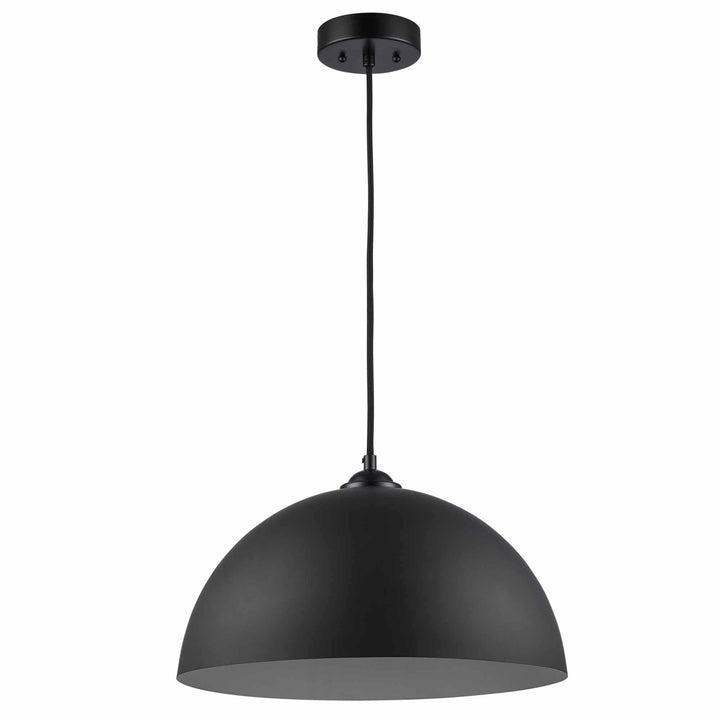 1-light Mercer Dome Metal Shade - Black