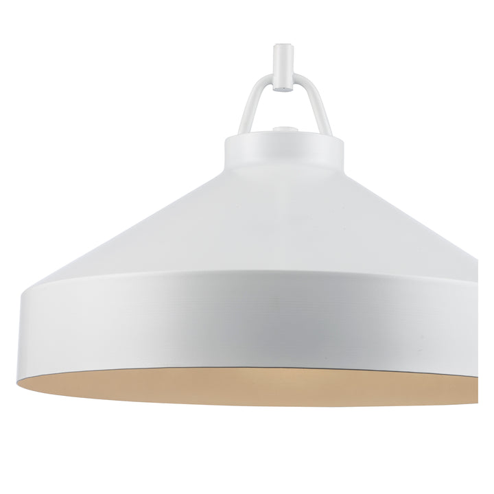 1-light Lowen Industrial Bucket - White