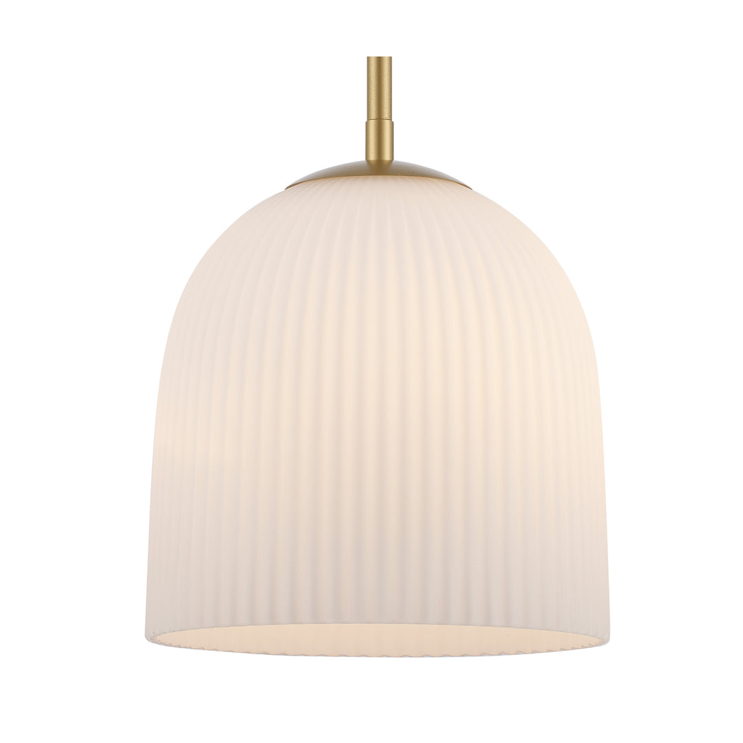 MeadowGlow 1 - Light Single Pendant with Frosted Glass - Antique Gold / Frosted | PND-2272 AG-FR