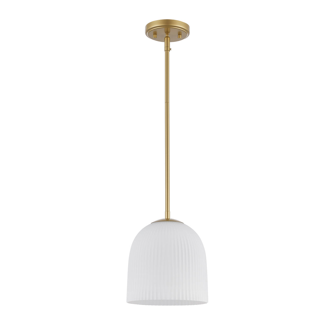 MeadowGlow 1 - Light Single Pendant with Frosted Glass - Antique Gold / Frosted | PND-2272 AG-FR