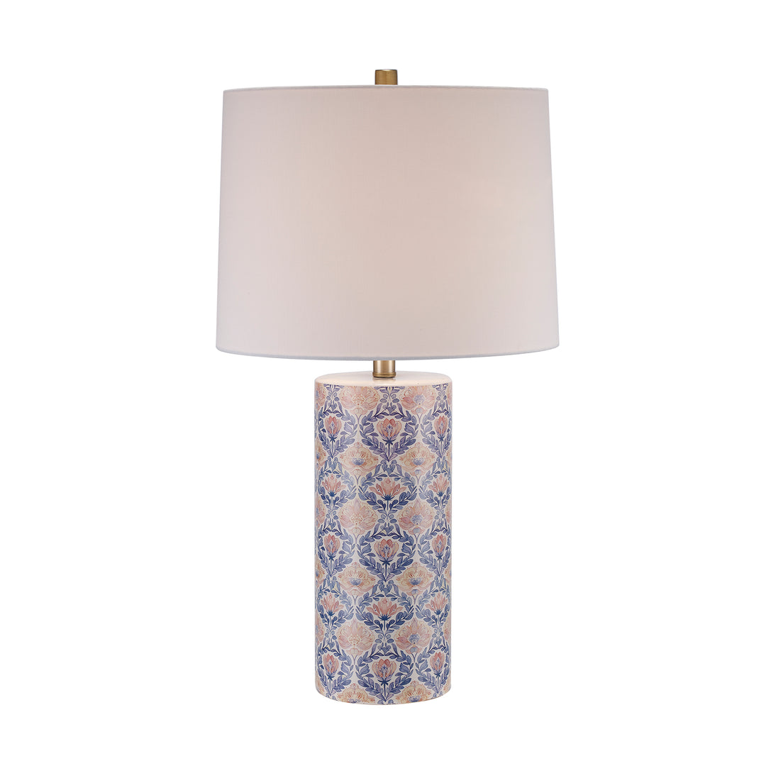Waterston Ceramic Table Lamp - Blue / Flowers | RTL-9235 BL-FW
