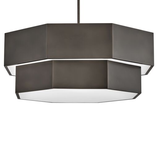 Facet 46995BX  Medium Convertible Chandelier - Black