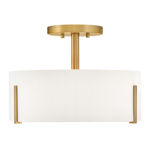 Halle 47571LCB  Medium Semi-Flush Mount - Bronze