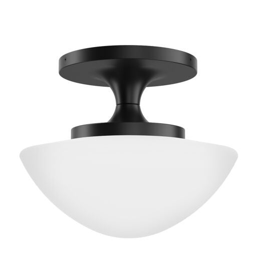 Knox 47813BK  Small Semi-Flush Mount - Black