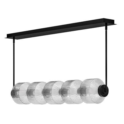 Reign FR41465BK  Medium Five Light LED Linear - Black