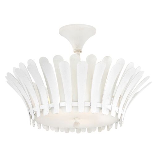 Reina 47693TXP  Medium Semi-Flush Mount - White