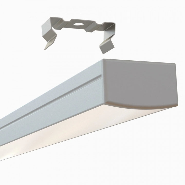 Alberko LED Channel - 1951ASL - Surface, 8 ft - Silver - Note: Shipping is not available for this product. "Pick up only".