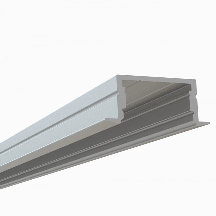 Alberko LED Channel - 1952ASL - Recessed, 4 ft - Silver