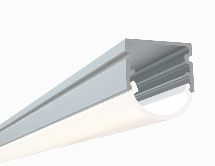 Alberko LED Channel - 1961ASL - Slimline Surface, 4 ft - Silver