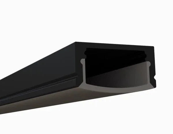 Alberko Led Channel - 1971ASL-BB - Surface, 8 ft - BlackBlack - Note: Shipping is not available for this product. "Pick up only".