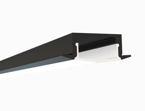 Alberko LED Channel - 1972ASL-B - Recessed, 8 ft - Black - Note: Shipping is not available for this product. "Pick up only".