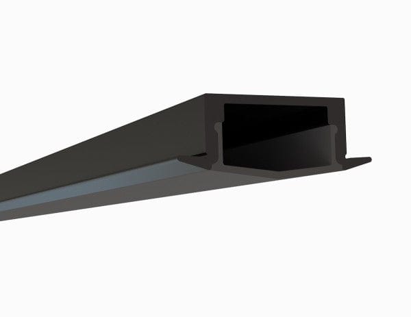 Alberko LED Channel - 1972ASL-BB - Recessed, 8 ft - BlackBlack - Note: Shipping is not available for this product. "Pick up only".