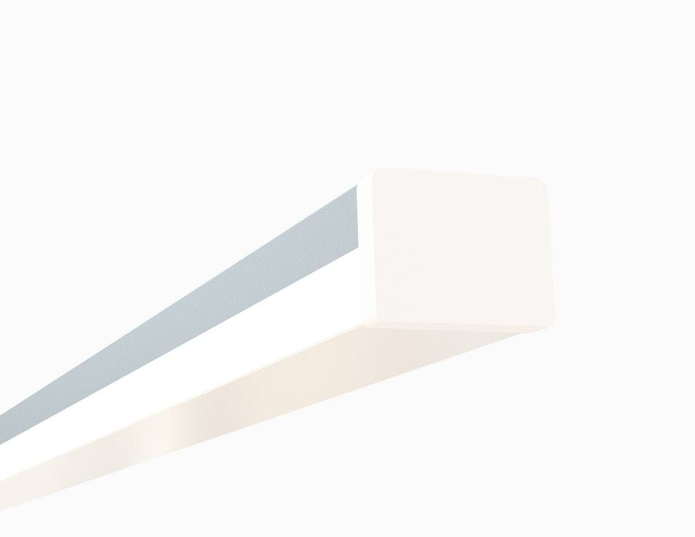 Alberko LED Channel - 2147ASL - Square Surface, 4 ft - Silver