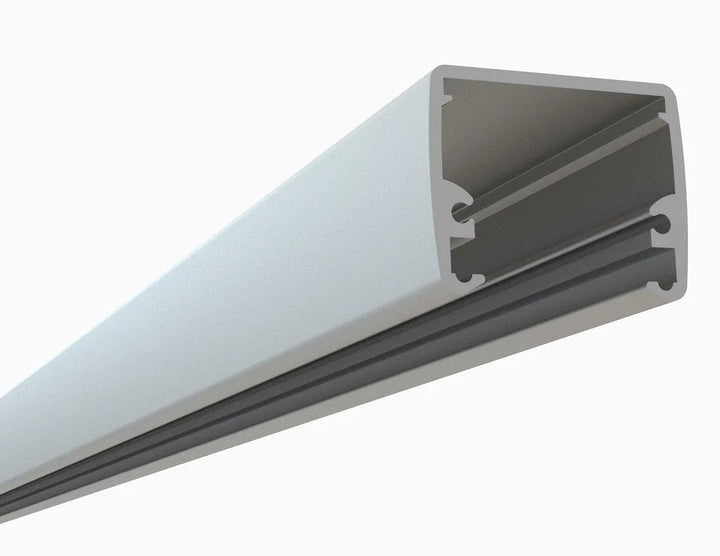 Alberko LED Channel - 411ASL - Square Surface, 8 ft - Silver - Note: Shipping is not available for this product. "Pick up only".