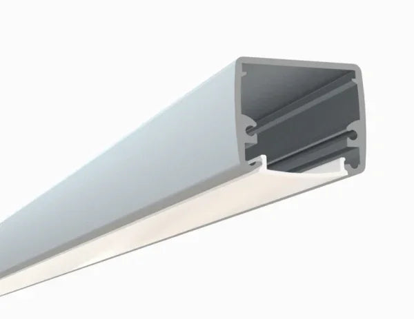 Alberko LED Channel - 411ASL - Square Surface, 8 ft - Silver - Note: Shipping is not available for this product. "Pick up only".