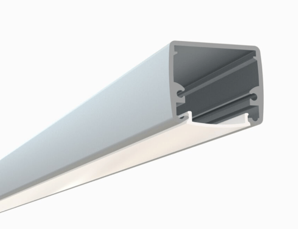 Alberko LED Channel - 411ASL - Square Surface, 8 ft - Silver - Note: Shipping is not available for this product. "Pick up only".
