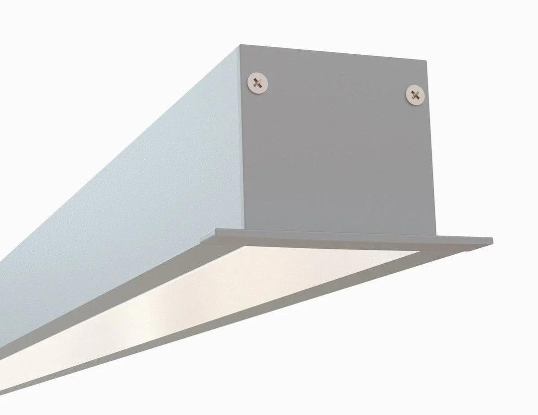 Alberko LED Channel - 440ASL - Recessed, 4 ft - Silver