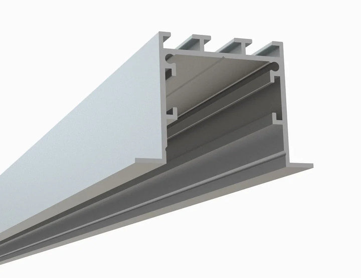 Alberko LED Channel - 450ASL - Recessed, 4 ft - Silver