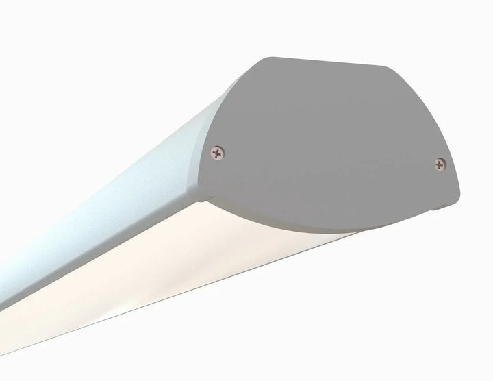 Alberko LED Channel - 531ASL - Oval Pendant Linear, 4 ft - Silver